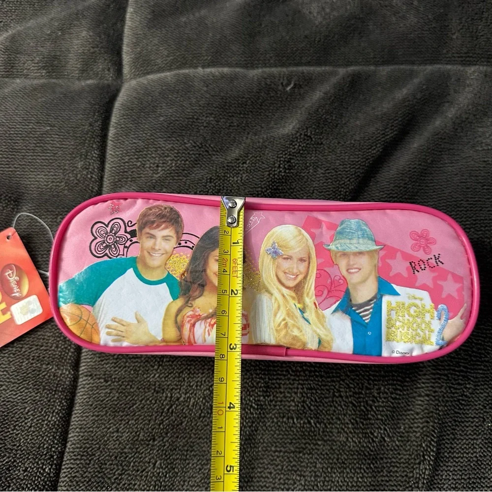 NWT Y2K Disney High School Musical 2 Pink Pencil Case
